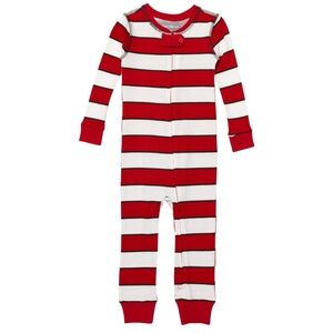EDDIE BAUER | Candy Cane Striped Pajamas One-Piece